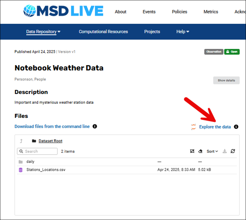 Explore Small Datasets