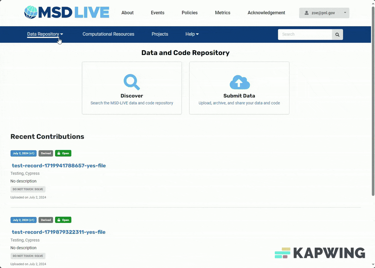 Adding Spatial Metadata to a Published Record